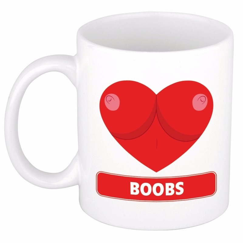 I Love Boobs mok / beker 300 ml - Top Merken Winkel